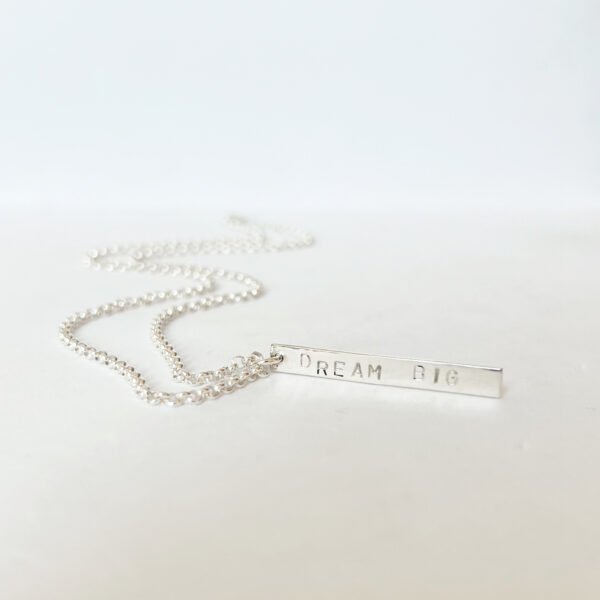 'Dream Big' Bar Pendant