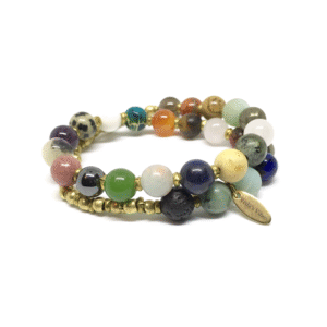 High Vibes Double Wrap Mala Bracelet