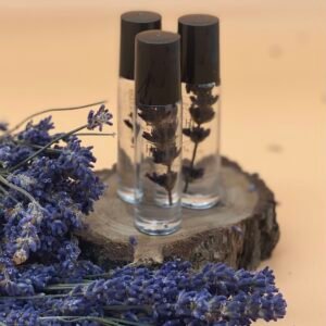 Lavender Amethyst Stone Roller Ball Vial